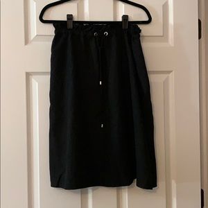 Ann Taylor Petite L Linen Skirt with Lining